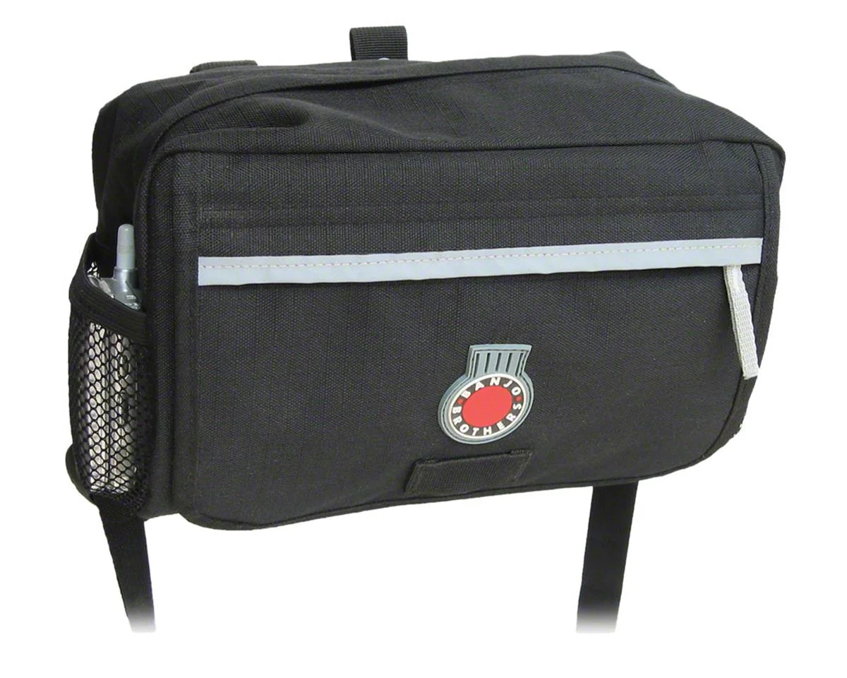 Banjo Brothers Handlebar Bag (Black) (Medium) (4.5 L)